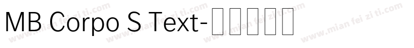 MB Corpo S Text字体转换